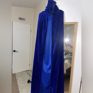 Blue velvet Cape